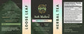 Sprig Soft Mallow herbal tea packaging with supplement facts label.